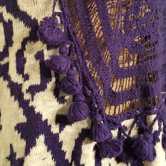 Anthropologie Moth Turson Netted Tassel Vest $98 Size XS/S - Picture 5 of 9